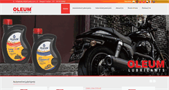 Desktop Screenshot of oleumlubricants.com