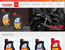 Tablet Screenshot of oleumlubricants.com